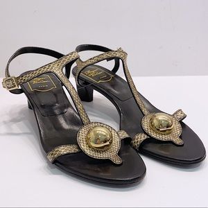 Roger Vivier Snakeskin Sandals - 38.5
